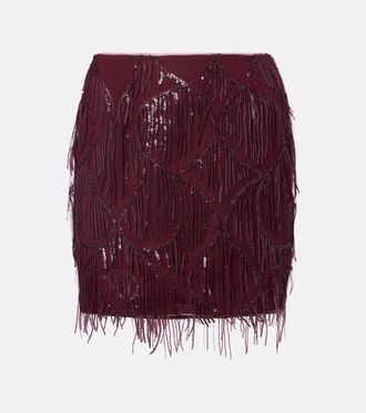 Rotate Minigonna con paillettes