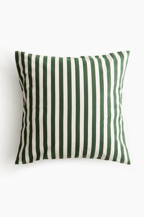 H&M Outdoor-Kissenh&uuml;lle - Dunkelgr&uuml;n/Gestreift