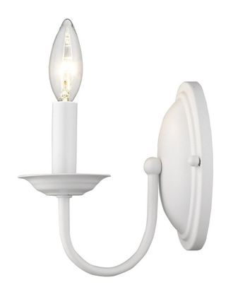 Livex Lighting Livex Williamsburgh 1-Light White Wall Sconce