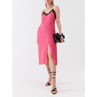 Patrizia Pepe Fuchsia Viscose Casual Womens Dress