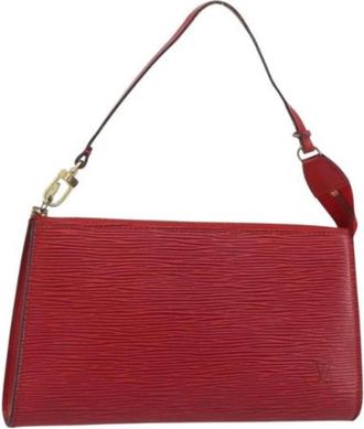 Louis Vuitton Pre-owned Epi Leather Pouch - Dames - Vintage Handtas - Rood - ONE Size - Leer - Vintage