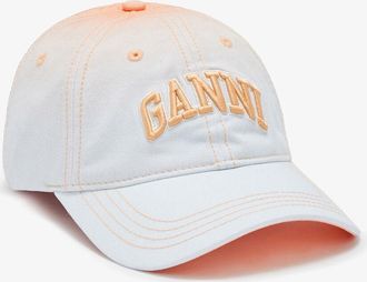 Ganni Cantaloupe Cap in Printed Ombre
