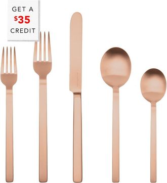 Mepra 5Pc Flatware Set With $35 Credit