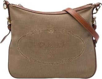 Prada Borsa Pre-owned Crossbody - - Pre-owned - Donna - Beige - ONE SIZE