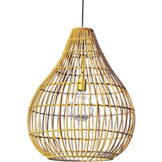 Teamson Home Decorazione da Giardino, Luce Solare Sospesa in Tessuto, Lanterna Pendenti Grande con Lampadina, Dimmer, Timer e Telecomando, Resistente alle
