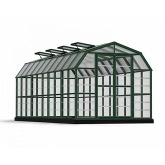 Palram Greenhouse Grand Gardener Clear 8X20 - L637.3 x W264.7 x H238.2 in Green