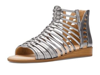 Journee Collection Comfort Foamtm Delilah Sandals Womens Shoes Pewter : 8.5 M, Synthetic