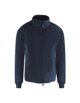Aquascutum Mens Aquascutum Active One Sherpa Navy Blue Jacket - Size: 42/Regular