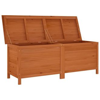Berkfield Home Garden Storage Box Brown 150x50x56.5 cm Solid Wood Fir