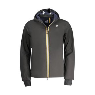 K-Way Zwarte Heren Hoodie Jas - Heren - Zomerjassen - Zwart - XL - Polyester - Jassen