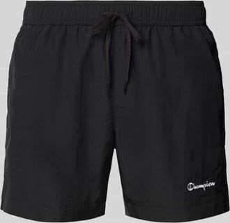 Champion Badehose mit elastischem Bund und Label-Stitching in Black, Gr&ouml;&szlig;e XXL