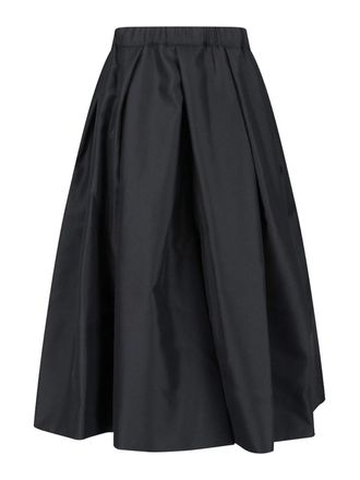 Comme Des Gar&ccedil;ons Gathered midi skirt