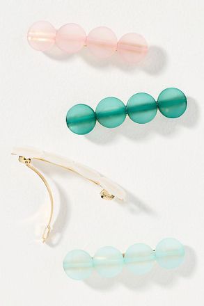 Anthropologie Citrus Barrettes, Set of 4