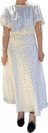 Silvian Heach Fisia Midi Dress In Bright White