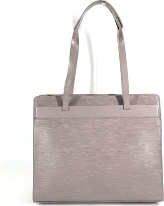 Louis Vuitton Purple Epi Leather Shoulder Bag Tote Bag (Pre-Owned)