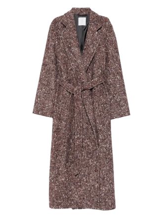 Eleventy Jas met visgraat patroon - Paars