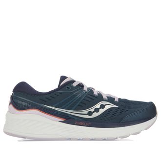 Saucony Womens Munchen Running Shoes in Lilac - Blue Textile - Size UK 7.5