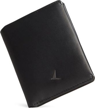 Troubadour Taschen Porta passaporto in pelle liscia - Nero
