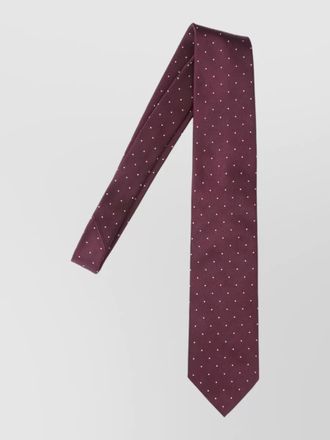 Tom Ford slim polka dot tie pointed tip