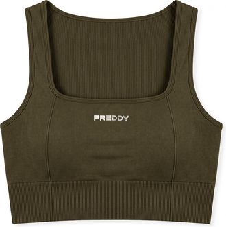 Freddy Top Sportivo Supporto Medio in Tessuto Seamless