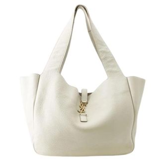Saint Laurent Pre-owned Vintage Tote Bag - Pre-owned - Mujer - Beige - ONE SIZE