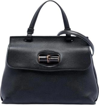 Gucci Pre-owned Handbags, female, Black, Size: ONE SIZE Pre-owned The Bamboo Daily Handbag