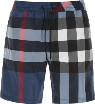 Burberry Blue Check swim shorts