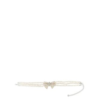 Self Portrait Dames, Accessoires, Wit, Maat: ONE Size Satijn