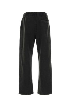 Entire studios Mens Slate Cotton Joggers Washedblack Exterior: Pantaloni