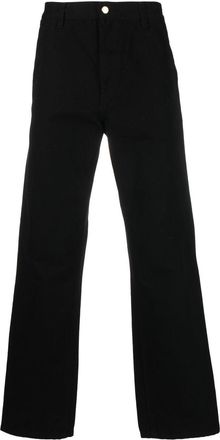 Carhartt Work in Progress Simple straight-leg trousers - men - Cotton/Organic Cotton/Polyester - 30 - Black
