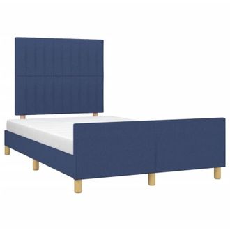 vidaXL Vidaxl - Estructura De Cama Sin Colch&oacute;n Tela Azul 120x200 Cm