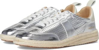 Vintage Havana Womens Vintage Havana May Sneakers Metallic Silver Leather Shoes VER747