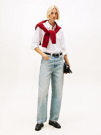 Tommy Hilfiger Mid Rise Relaxed Barrel Leg Jeans