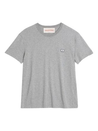 Valentino Garavani T-shirt met logopatch - Grijs