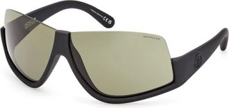 Moncler Sonnenbrillen - Ml0269 Vyzer Logo Sunglasses - Gr. unisize - in Schwarz - f&uuml;r Damen