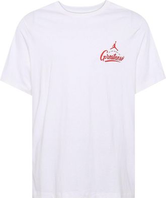 Nike Jordan Air Jordan Man Back Print Basketball Short Sleeve Men White CI0079-100