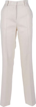 Ermanno Scervino Straight Leg Herringbone Straight-Leg Pants