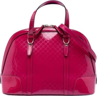 Gucci Pre-owned Handbags, female, Pink, Size: ONE SIZE Pre-owned Nice Satchel