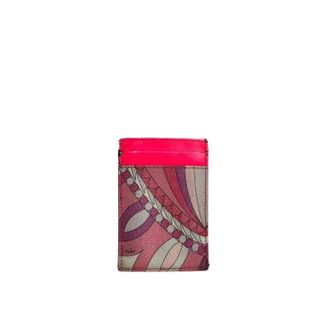 Emilio Pucci Pre-owned Vintage Card Holder - Dames - Vintage Accessoires - Paars - ONE Size - Leer - Vintage