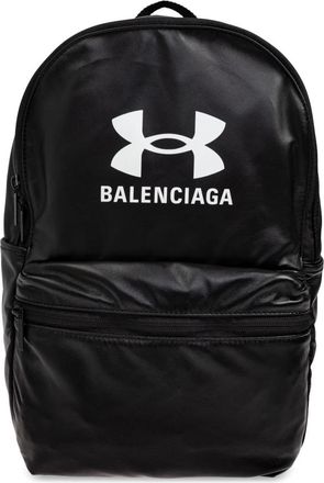 Balenciaga Tassen, Heren, Zwart, ONE Size, Leer, Under Armour Leren Rugzak