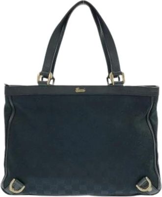Gucci Pre-owned Tote Bags, unisex, Black, Size: ONE SIZE Pre-owned Vintage Tote Bag