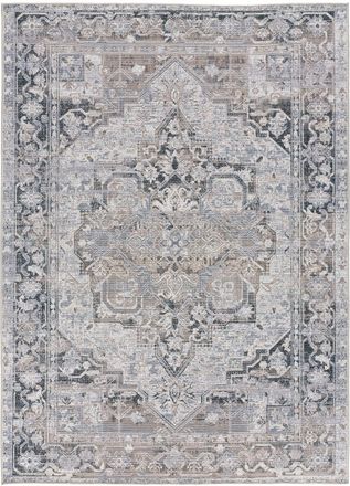 Atticgo Alfombra lavable vintage gris 140x200 cm