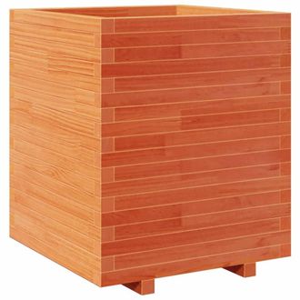 Berkfield Home Garden Planter Wax Brown 60x60x72.5 cm Solid Wood Pine