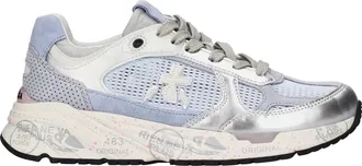 Premiata Nineties-Inspired Light Blue Sneakers with Contrasting Detailing