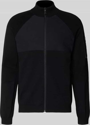 HUGO BOSS Regular Fit Sweatjacke aus Viskose-Mix Modell TOUR HY in Black, Gr&ouml;&szlig;e XXXL