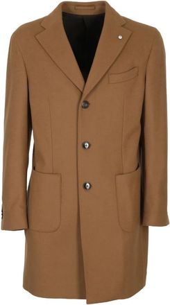 L.B.M. 1911 Luxe Cashmere Trui - Heren - Mantel - Bruin - 2XL - Jassen