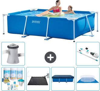 Intex Piscina Con Estructura Rectangular - 220x150x60 Cm - 7-piezas S21103