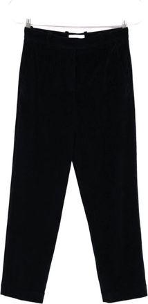 Circolo 1901 Blauwe Katoenen Broek - Dames - Straight fit broeken - Blauw - M - Katoen - Broeken