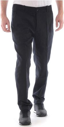 Daniele Alessandrini Jeans - Heren - Chinos - Zwart - XL - Katoen - Broeken