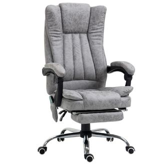 Vinsetto Silla oficina masaje 62x67x120 cm gris
